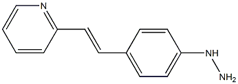 2-[2-(4-Hydrazinophenyl)ethenyl]pyridine Struktur