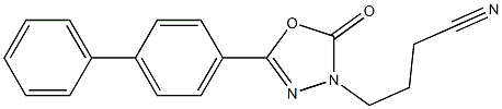 5-(Biphenyl-4-yl)-2-oxo-1,3,4-oxadiazole-3-butanenitrile|