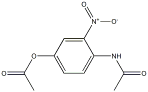 Acetic acid 4-(acetylamino)-3-nitrophenyl ester,,结构式