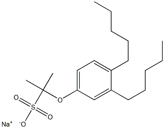 2-(3,4-Dipentylphenoxy)propane-2-sulfonic acid sodium salt