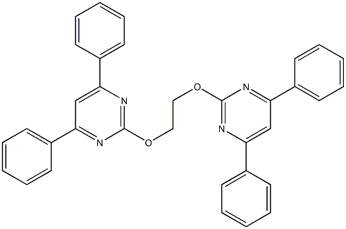 4,4',6,6'-Tetraphenyl[2,2'-(ethylenebisoxy)dipyrimidine] Structure