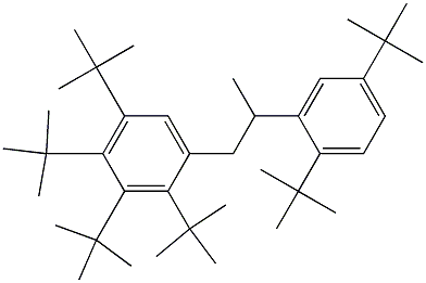 1-(2,3,4,5-Tetra-tert-butylphenyl)-2-(2,5-di-tert-butylphenyl)propane Structure