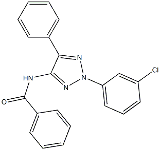 N-[2-(3-クロロフェニル)-5-フェニル-2H-1,2,3-トリアゾール-4-イル]ベンズアミド 化学構造式