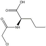 (+)-N-クロロアセチル-D-ノルバリン 化学構造式