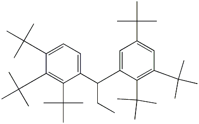 1-(2,3,4-Tri-tert-butylphenyl)-1-(2,3,5-tri-tert-butylphenyl)propane Structure