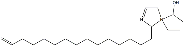 1-Ethyl-1-(1-hydroxyethyl)-2-(14-pentadecenyl)-3-imidazoline-1-ium,,结构式