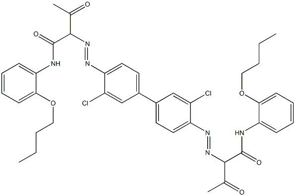  4,4'-Bis[[1-(2-butoxyphenylamino)-1,3-dioxobutan-2-yl]azo]-3,3'-dichloro-1,1'-biphenyl