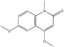 4,6-Dimethoxy-1-methylquinolin-2(1H)-one,,结构式