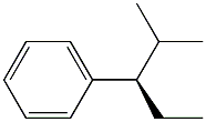 (+)-[(R)-1-Ethyl-2-methylpropyl]benzene,,结构式