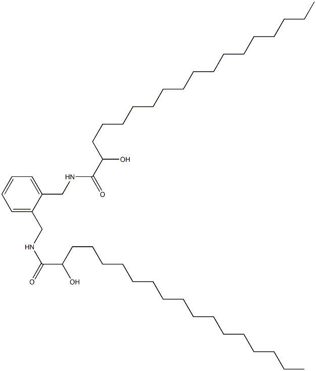 N,N'-(1,2-Phenylenebismethylene)bis(2-hydroxystearamide) Structure