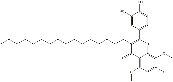 2-(3,4-Dihydroxyphenyl)-5,7,8-trimethoxy-3-hexadecyl-4H-1-benzopyran-4-one