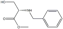 (S)-2-(Benzylamino)-3-hydroxypropionic acid methyl ester,,结构式