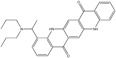  4-[1-(Dipropylamino)ethyl]-5,12-dihydroquino[2,3-b]acridine-7,14-dione