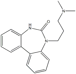 5-[3-(ジメチルアミノ)プロピル]-5,7-ジヒドロ-6H-ジベンゾ[d,f][1,3]ジアゼピン-6-オン 化学構造式