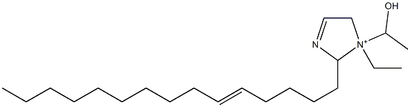 1-Ethyl-1-(1-hydroxyethyl)-2-(5-pentadecenyl)-3-imidazoline-1-ium Structure