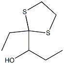 1-(2-Ethyl-1,3-dithiolan-2-yl)-1-propanol,,结构式
