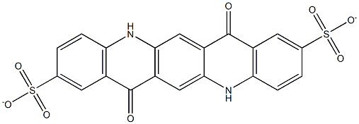 5,7,12,14-Tetrahydro-7,14-dioxoquino[2,3-b]acridine-2,9-disulfonate Structure