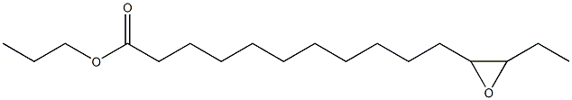 12,13-Epoxypentadecanoic acid propyl ester Structure