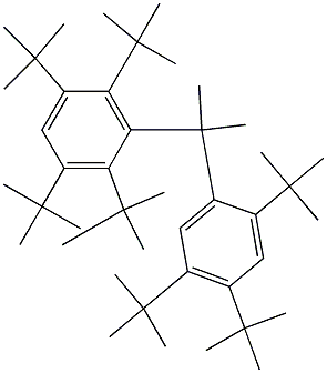 2-(2,3,5,6-テトラ-tert-ブチルフェニル)-2-(2,4,5-トリ-tert-ブチルフェニル)プロパン 化学構造式