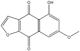 5-Hydroxy-7-methoxynaphtho[2,3-b]furan-4,9-dione Struktur