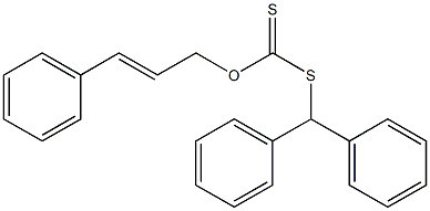 Dithiocarbonic acid O-cinnamyl S-benzhydryl ester Structure