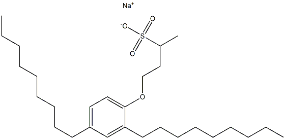 4-(2,4-Dinonylphenoxy)butane-2-sulfonic acid sodium salt 结构式