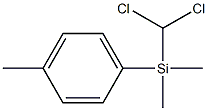 (Dichloromethyl)dimethyl(4-methylphenyl)silane,,结构式