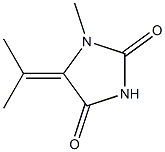 1-メチル-5-(1-メチルエチリデン)イミダゾリジン-2,4-ジオン 化学構造式