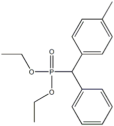 (Phenyl)(p-tolyl)methylphosphonic acid diethyl ester Structure