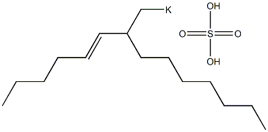 Sulfuric acid 2-(1-hexenyl)nonyl=potassium ester salt|