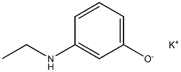 Potassium 3-(ethylamino)phenolate Structure