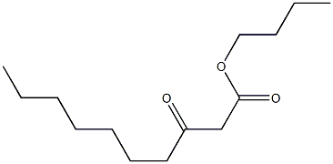 3-Oxodecanoic acid butyl ester Structure