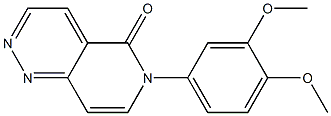 6-(3,4-Dimethoxyphenyl)pyrido[4,3-c]pyridazin-5(6H)-one,,结构式