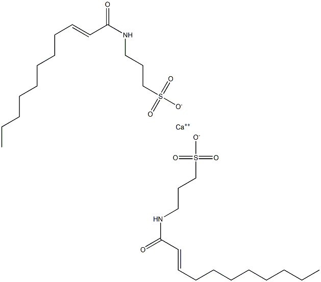 Bis[3-(2-undecenoylamino)-1-propanesulfonic acid]calcium salt,,结构式