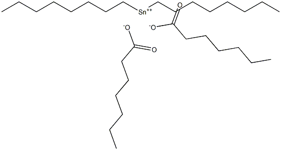 Diheptanoic acid dioctyltin(IV) salt Structure