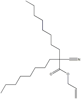 2-Octyl-2-cyanodecanoic acid (2-propenyl) ester Structure