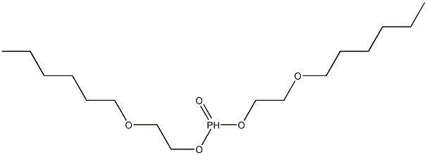 ホスホン酸ビス(2-ヘキシルオキシエチル) 化学構造式