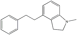  2,3-Dihydro-4-(2-phenylethyl)-1-methyl-1H-indole