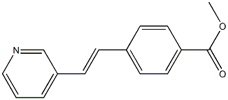 3-(4-(Methoxycarbonyl)styryl)pyridine,,结构式