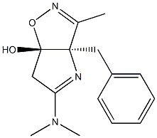 (3aR,6aS)-6,6a-Dihydro-3-methyl-3a-benzyl-5-(dimethylamino)-3aH-1-oxa-2,4-diazapentalen-6a-ol|