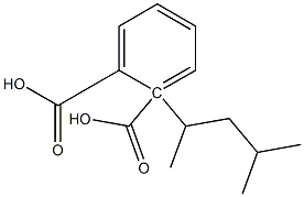 (-)-Phthalic acid hydrogen 1-[(R)-4-methylpentane-2-yl] ester Struktur