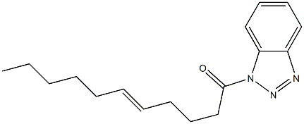 1-(5-Undecenoyl)-1H-benzotriazole,,结构式