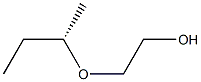 (+)-2-[(S)-sec-ブチルオキシ]エタノール 化学構造式