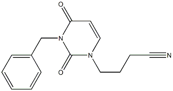 3-Benzyl-1-(3-cyanopropyl)uracil Structure