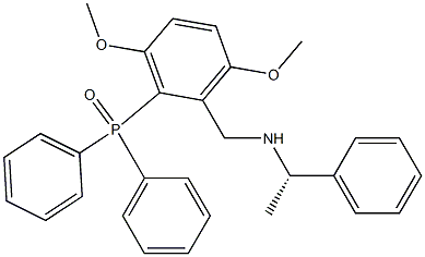 [3,6-Dimethoxy-2-[[(S)-1-phenylethyl]aminomethyl]phenyl]diphenylphosphine oxide,,结构式