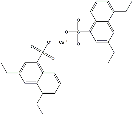 Bis(3,5-diethyl-1-naphthalenesulfonic acid)calcium salt Structure