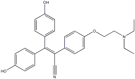 2-[4-(2-Diethylaminoethoxy)phenyl]-3,3-bis(4-hydroxyphenyl)acrylonitrile