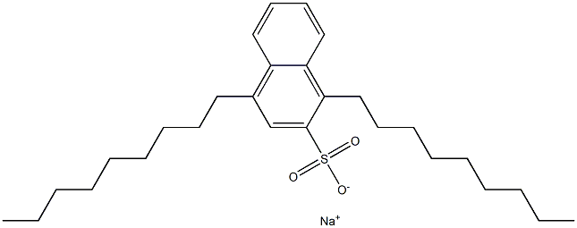 1,4-Dinonyl-2-naphthalenesulfonic acid sodium salt Structure