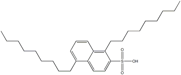 1,5-Dinonyl-2-naphthalenesulfonic acid 结构式