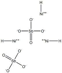 Antimonic acid hydrogen=nickel(II) salt 结构式